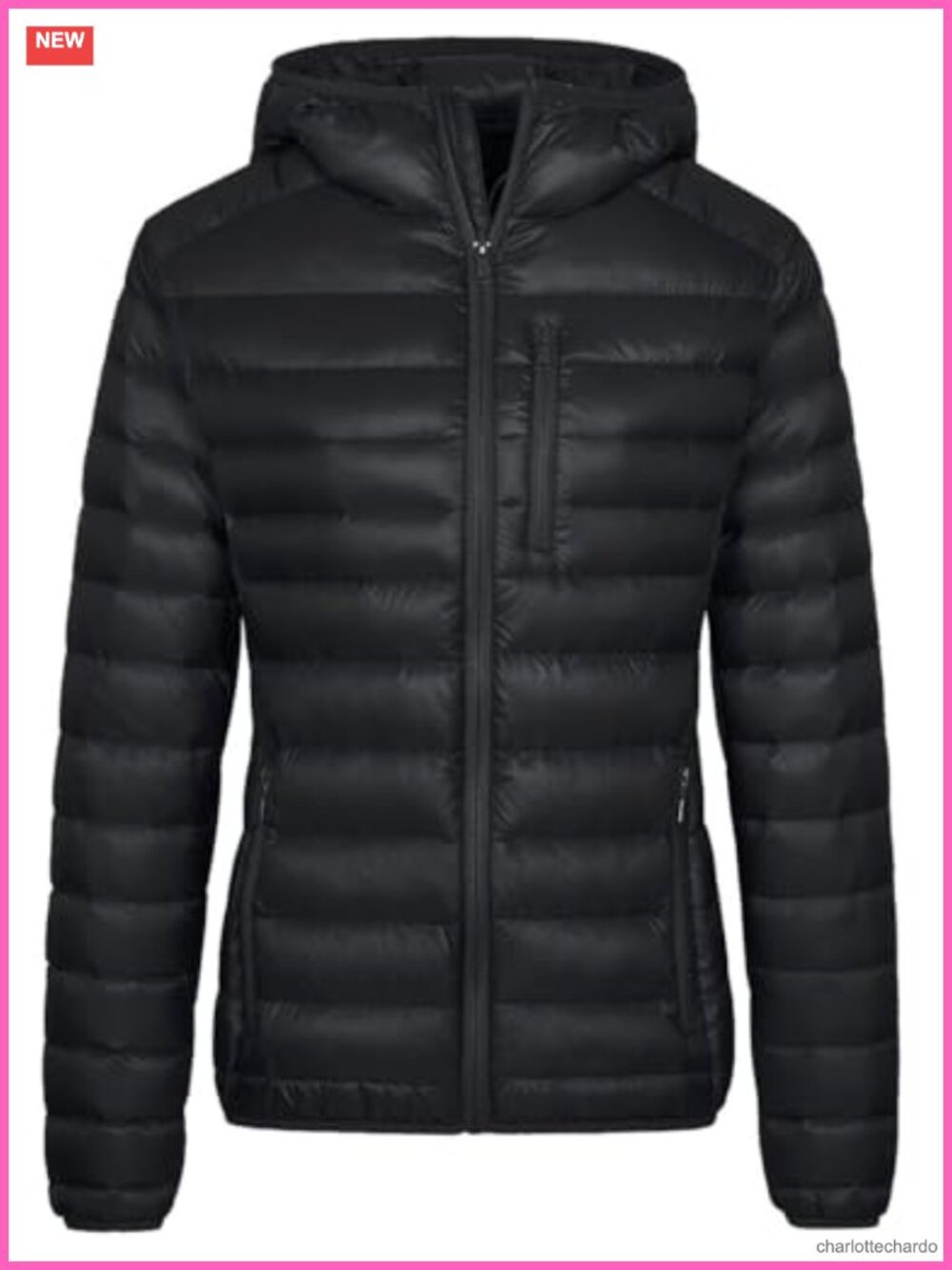 Packable Puffer Down Jacket Lightweight Hooded Winter Coat Quilted